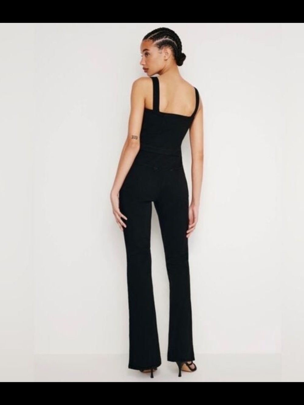 Good American Lace Up Cargo Tank Jumpsuit Medium NWT - Picture 2 of 10
